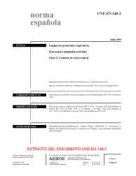 UNE-EN 148-2:1999 (R2017)