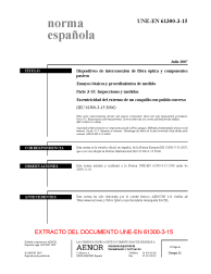 UNE-EN 61300-3-15:2007