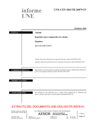 UNE-CEN ISO/TR 20879:2008 IN