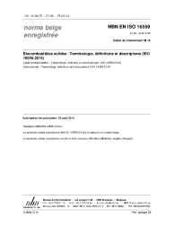 NBN EN ISO 16559:2014