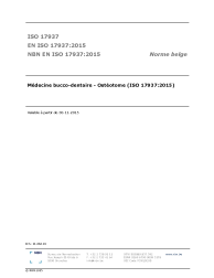 NBN EN ISO 17937:2015