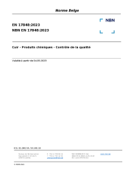 NBN EN 17848:2023