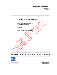 IEC PAS 61290-3-1:2002