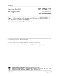 NBN EN ISO 2758:2003