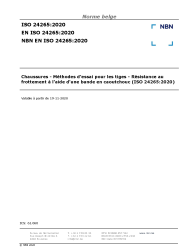 NBN EN ISO 24265:2020