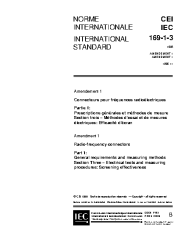 IEC 60169-1-3:1988/AMD1:1996