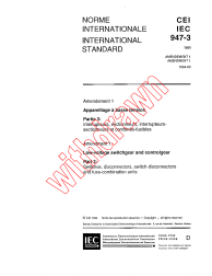IEC 60947-3:1990/AMD1:1994