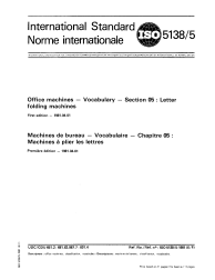 ISO 5138-5:1981