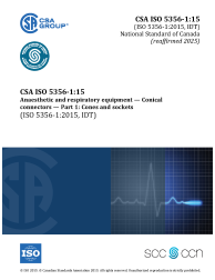 CSA ISO 5356-1:15 (R2025)