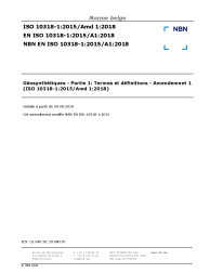 NBN EN ISO 10318-1:2015/A1:2018