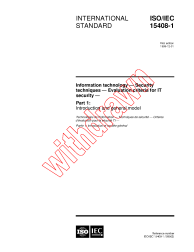 ISO/IEC 15408-1:1999