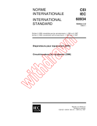 IEC 60934:1993+AMD1:1994+AMD2:1997 Consolidated