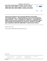 NBN ISO/IEC/IEEE 8802-3:2021/A3:2022