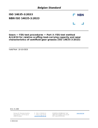 NBN ISO 14635-3:2023