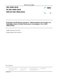 NBN EN ISO 3690:2018