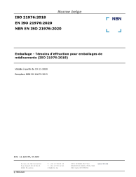 NBN EN ISO 21976:2020