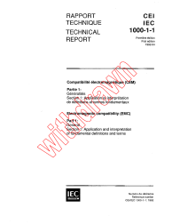 IEC TR 61000-1-1:1992
