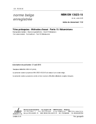 NBN EN 13523-15:2015