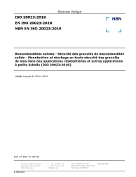 NBN EN ISO 20023:2019