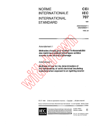 IEC 60707:1981/AMD1:1992