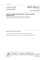 NBN EN 16602-60-15:2014