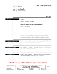 UNE-EN ISO 105-E04:2013