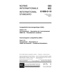IEC 61000-2-10:1998