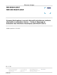 NBN ISO 8528-9:2019