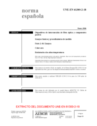 UNE-EN 61300-2-18:2006