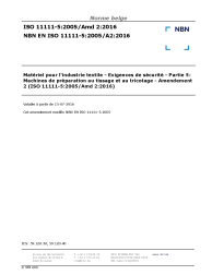 NBN EN ISO 11111-5:2005/A2:2016