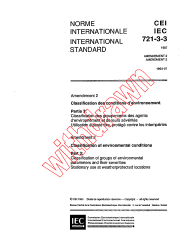 IEC 60721-3-3:1987/AMD2:1993