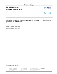 NBN EN 12216:2018