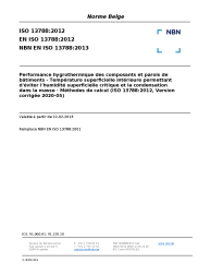 NBN EN ISO 13788:2013