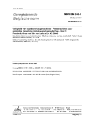 NBN EN 848-1:2007