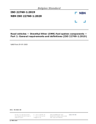NBN ISO 22760-1:2020