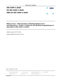 NBN EN ISO 4499-1:2020