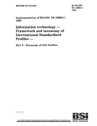 BS ISO/IEC TR 10000-2:1992