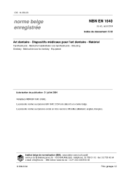 NBN EN 1640:2004
