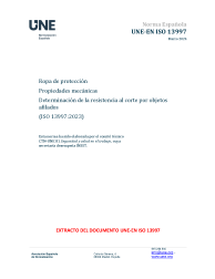 UNE-EN ISO 13997:2024