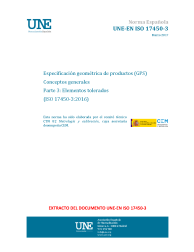 UNE-EN ISO 17450-3:2017