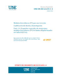 UNE-EN IEC 61215-1-4:2022
