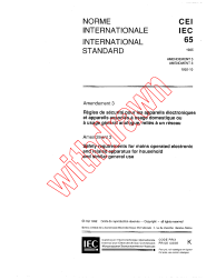 IEC 60065:1985/AMD3:1992
