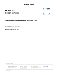 NBN EN 257:2022