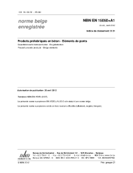 NBN EN 15050+A1:2012