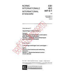 IEC 60947-5-1:1990/AMD2:1996