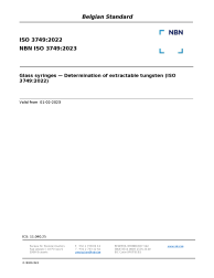 NBN ISO 3749:2023