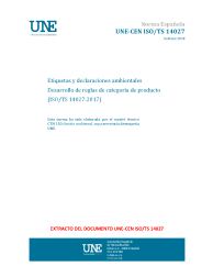 UNE-CEN ISO/TS 14027:2018