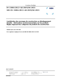 NBN EN 15804:2012+A2:2019/AC:2021