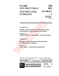 IEC 61156-4-1:1995/AMD1:1999