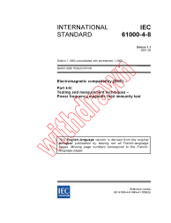 IEC 61000-4-8:1993+AMD1:2000 Consolidated